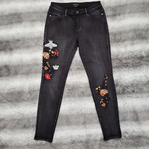 Black charcoal Bebe jeans , jegging for woman - Picture 1 of 10